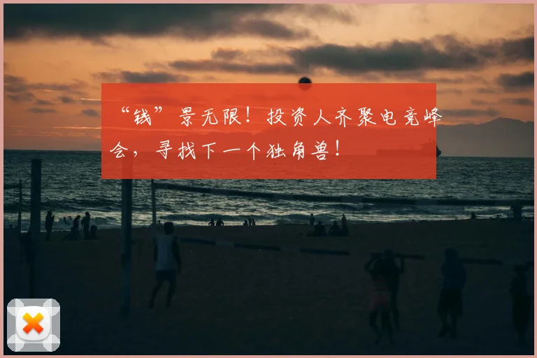 “钱”景无限！投资人齐聚电竞峰会，寻找下一个独角兽！